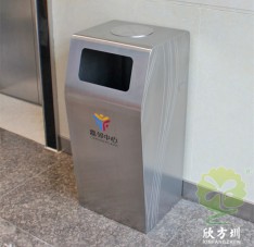 室內(nèi)商場電梯口不銹鋼垃圾桶